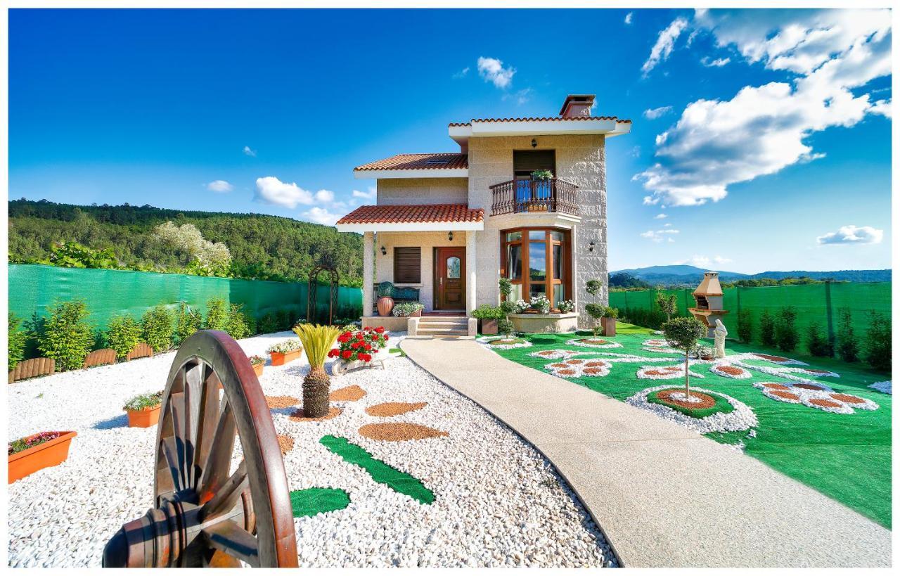 Casa Victoria Garden Con Jacuzzi Y Piscina Villa Caldas De Reis Luaran gambar