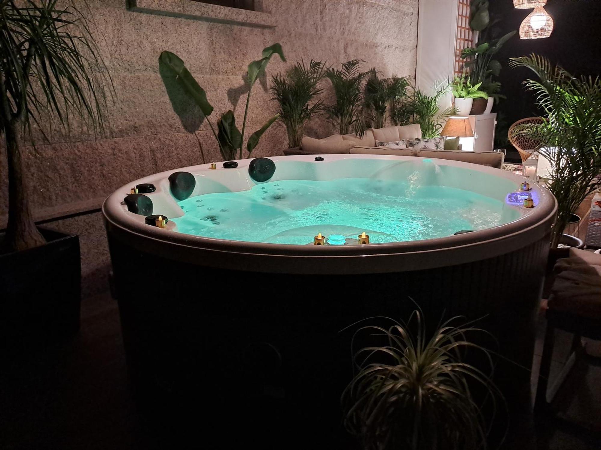 Casa Victoria Garden Con Jacuzzi Y Piscina Villa Caldas De Reis Luaran gambar